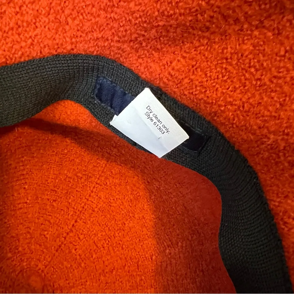 J Crew Women's 100%‎ Wool Orange Bucket Hat One Size